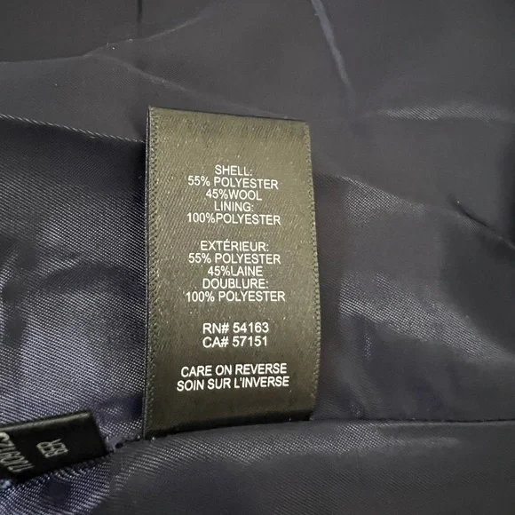 Kenneth Cole nwt blue purple midi coat- large - Picture 5 of 10